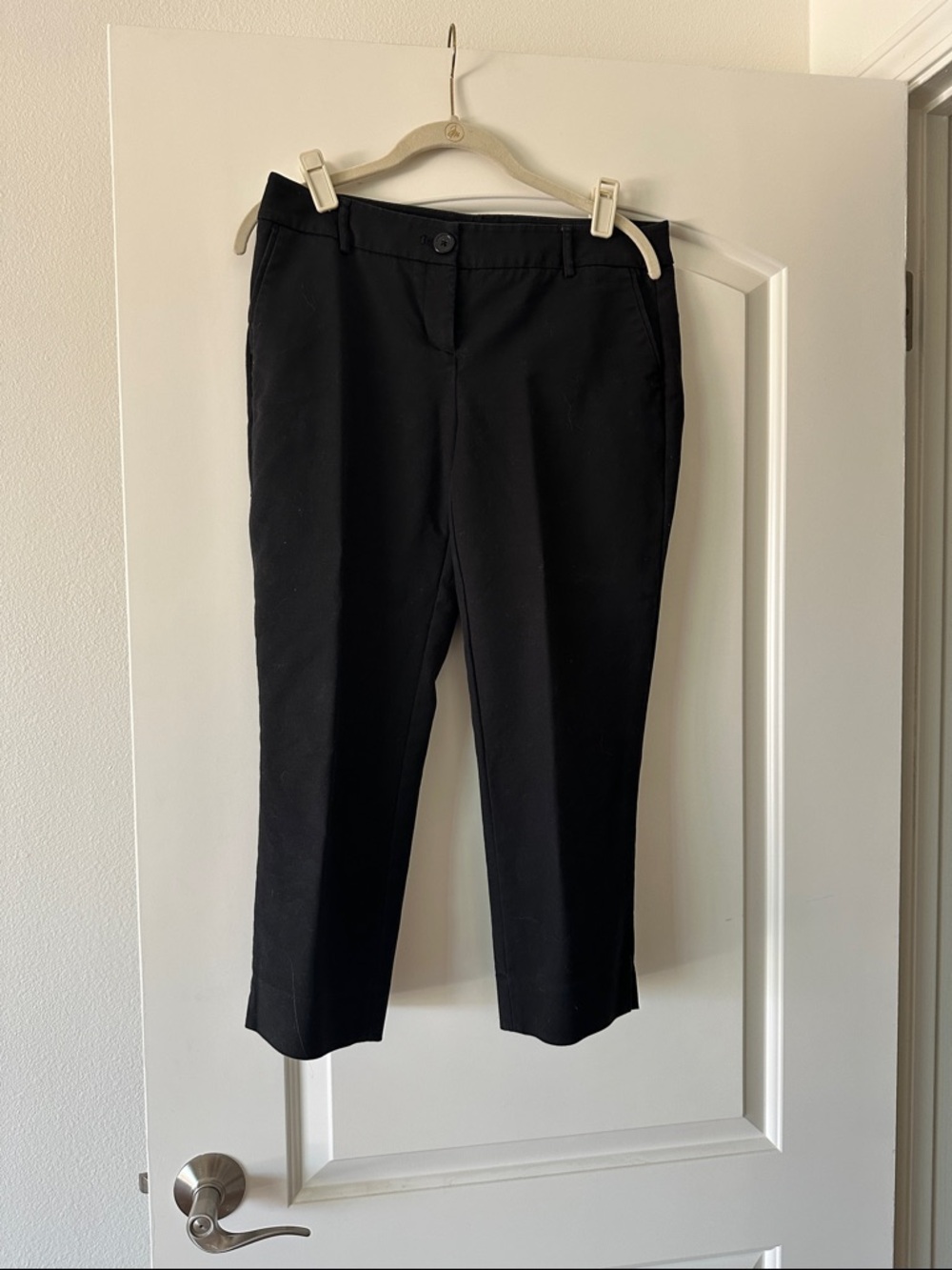 Hilary Radley Black Cropped Ankle Pants